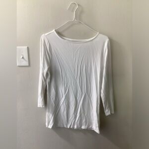 Women’s A New Day Medium White 3/4 Sleeve Blouse